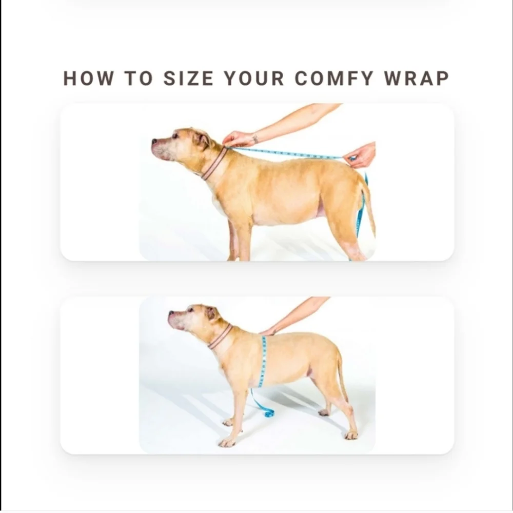 NWT ALL Four Paws The Comfy Wrap Non-Compression Recovery Torso Wrap Small.